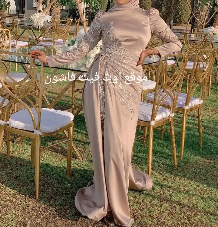 موضه فساتين 2024 فساتين سهره طويله للمحجبات 2024